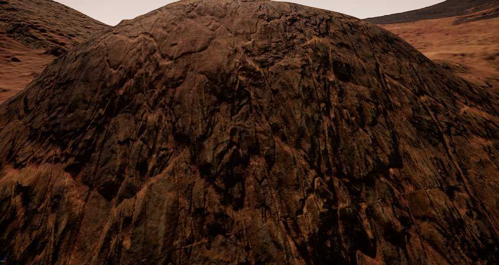 Mars rock texture
