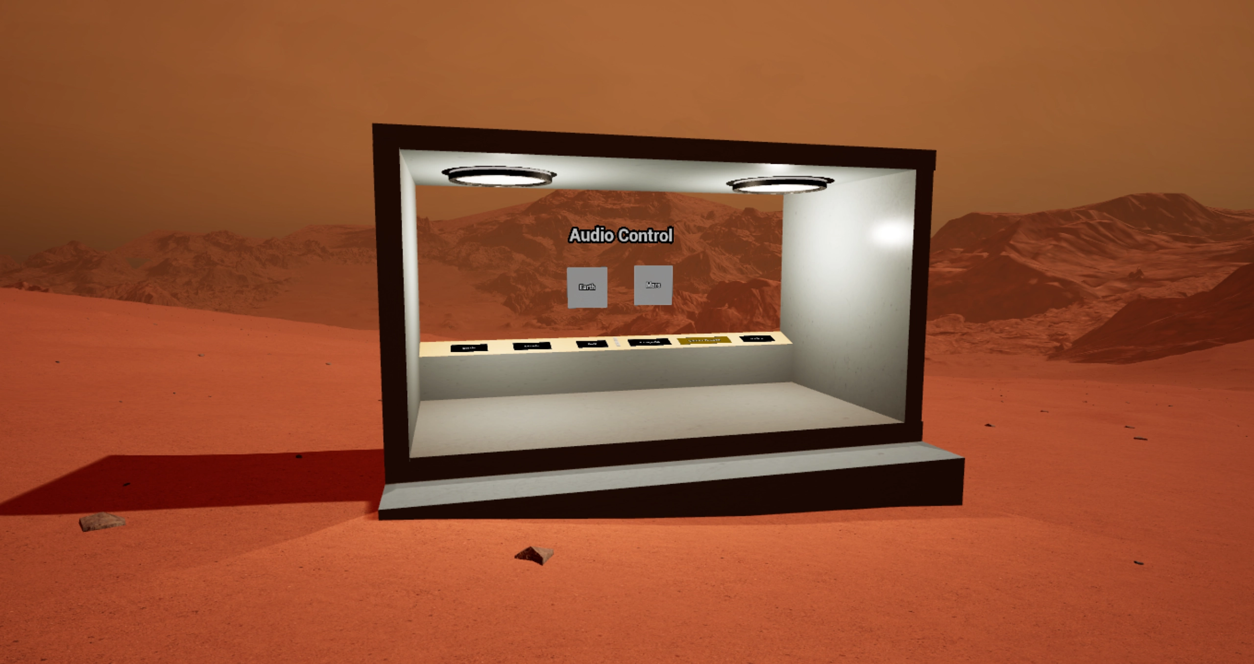 Audio station to simulate sound